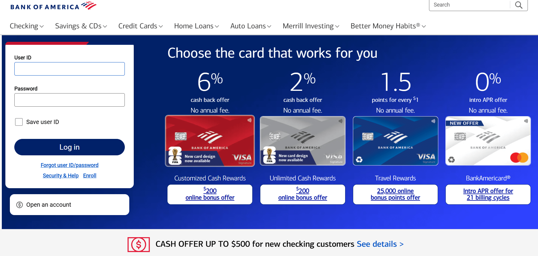 How to Open an Account on Bank of America