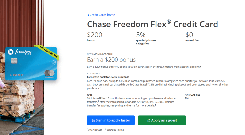 Chase Freedom Flex Credit Card Review