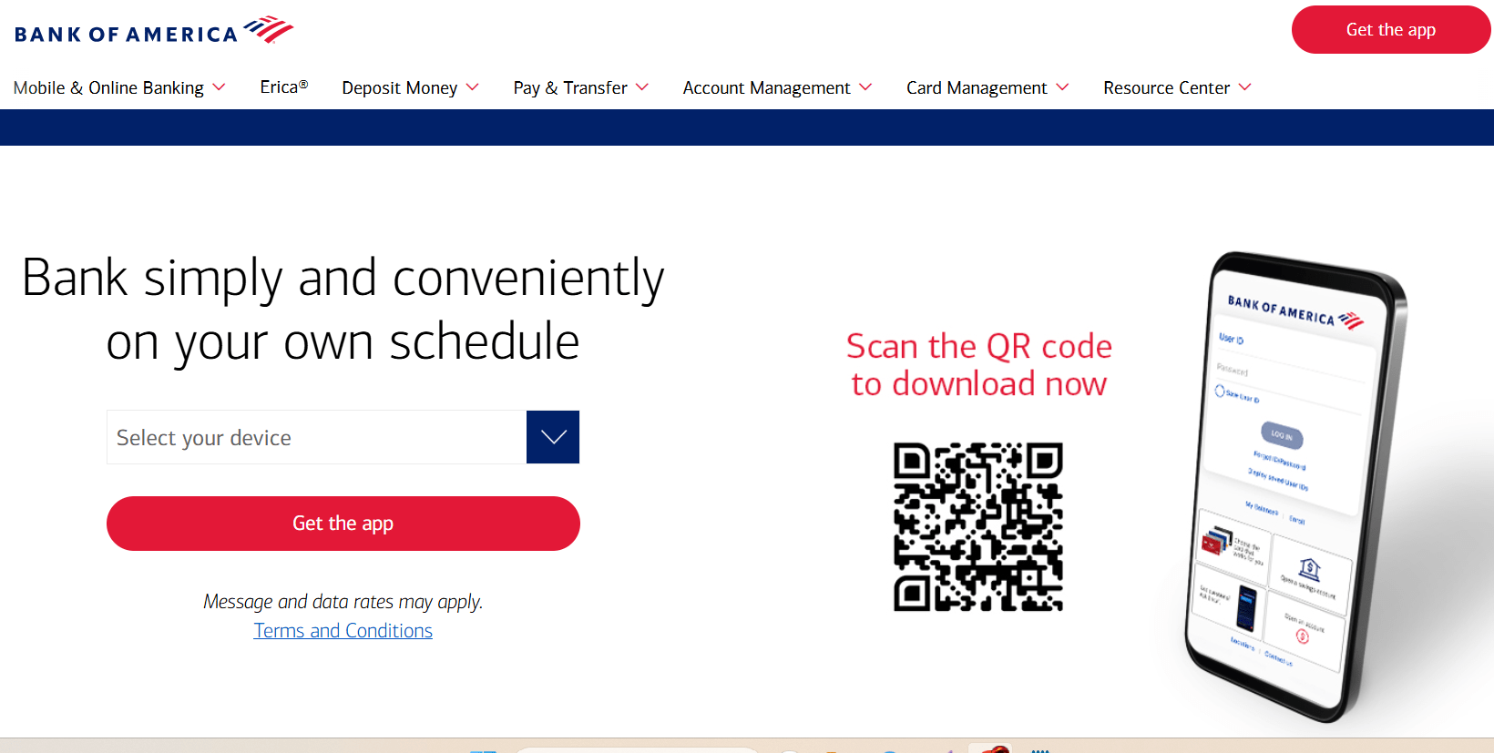 How to Use the Bank of America App